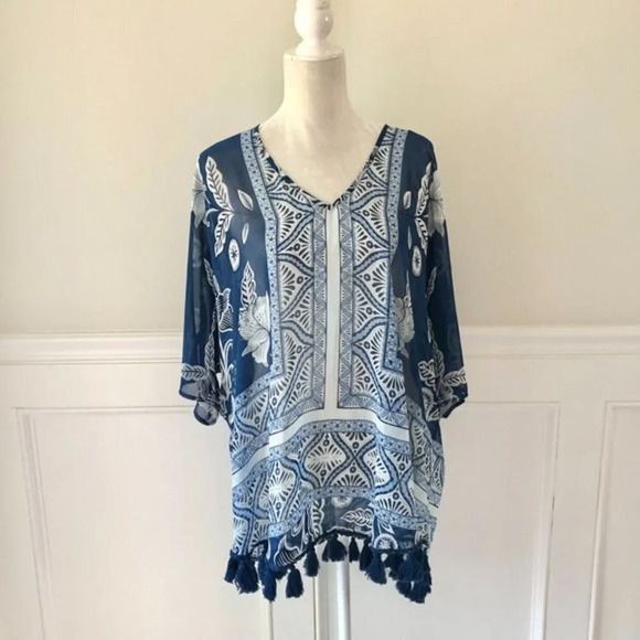 Show Me Your Mumu Printed Tunic Top XS - Picture 2 of 6